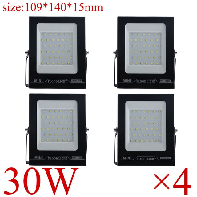LED Flood Light IP67 Waterproof 220V 10W 20W 30W 50W 100W 150W 200w Outdoor Garden Projector Lighting Spotlight Wall Flood Lights