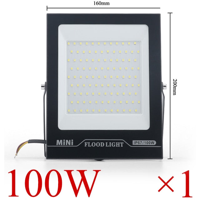 LED Flood Light IP67 Waterproof 220V 10W 20W 30W 50W 100W 150W 200w Outdoor Garden Projector Lighting Spotlight Wall Flood Lights