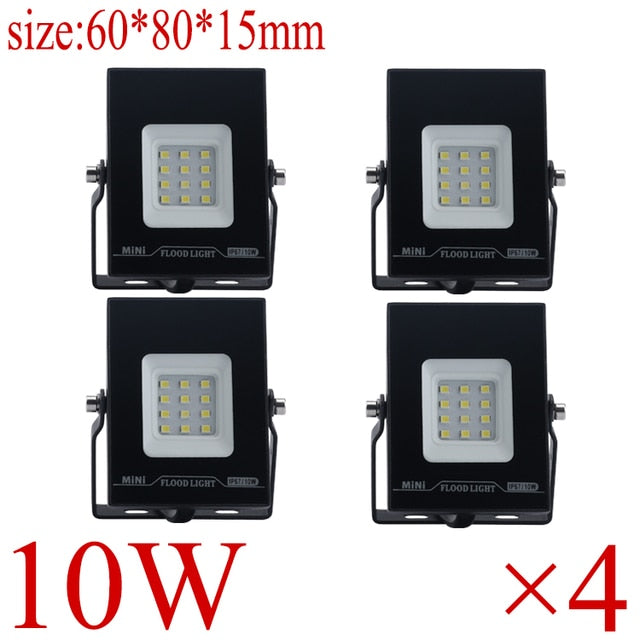 LED Flood Light IP67 Waterproof 220V 10W 20W 30W 50W 100W 150W 200w Outdoor Garden Projector Lighting Spotlight Wall Flood Lights