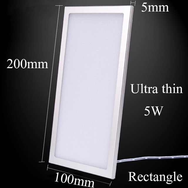 LED Kitchen Hanging Pendants Wall Cabinet Lighting Downlight DC12V Ultra-thin Rectangle Square Panel Light Closet Wardrobe Lamp