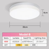 LED Panel Lamp Natural light 48W 36W 24W 18W 13W 6W LED Ceiling Light AC85-265V Modern Surface Mounted lighting For Home Bedroom