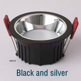 LED Recessed Spot Light Gold/Silver Narrow Border Downlight Living Room Spotlight 7.5CM Hole  Minimalist Bedroom Light