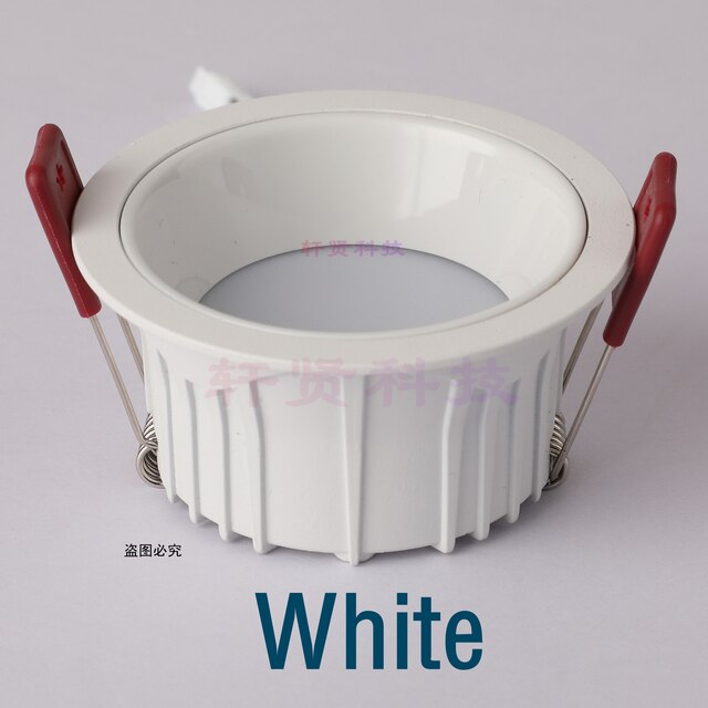 LED Recessed Spot Light Gold/Silver Narrow Border Downlight Living Room Spotlight 7.5CM Hole  Minimalist Bedroom Light