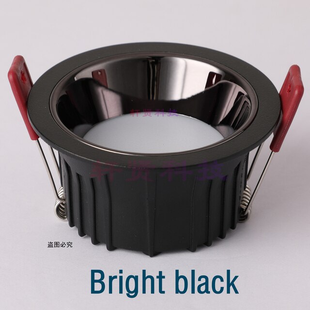 LED Recessed Spot Light Gold/Silver Narrow Border Downlight Living Room Spotlight 7.5CM Hole  Minimalist Bedroom Light