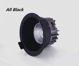 LED Round Light Dimmable Cob Downlights Recessed Indoor Lighting  AC110V 220v 9w 15w Ceiling Led Spot Lights Lamp Bedroom Hotel