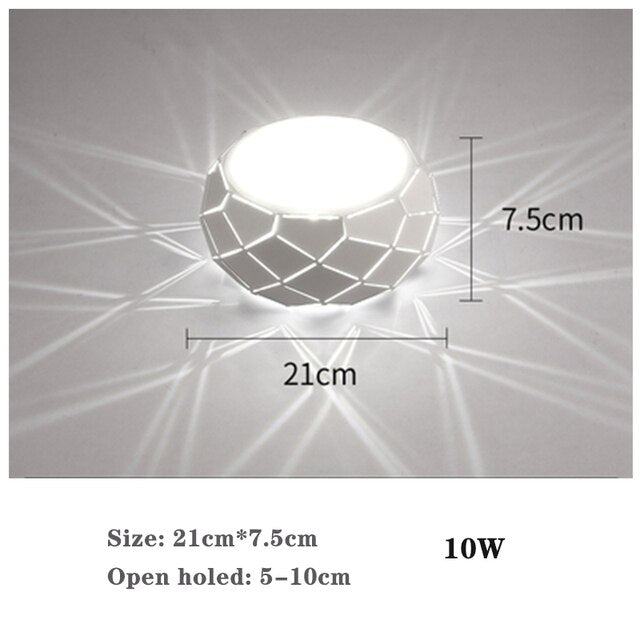 LED downlight  5W 10W aisle light corridor light creative porch light entrance hall light porch light shape light