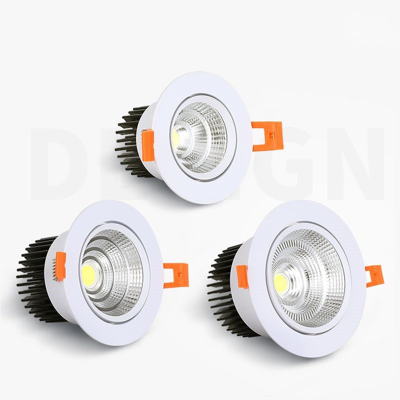 LED downlight ceiling light AC110V-220V regulable 5W7W9W12W15W18W20W... luz empotrada párr techo Epistar de lámpara empotrable d