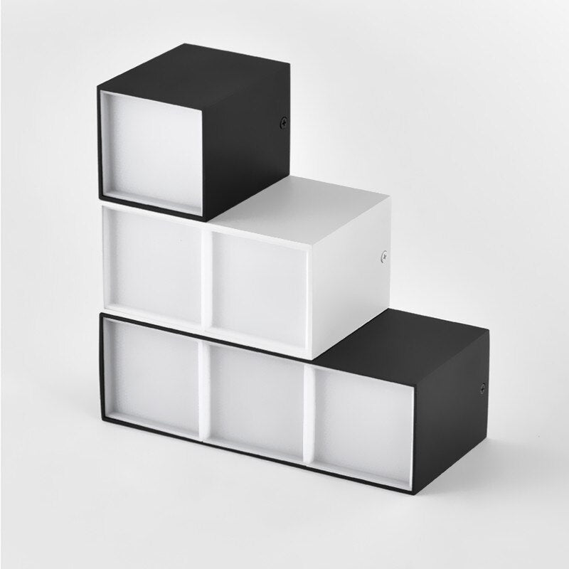 LED square surface mounted downlight 2 heads / 3 heads living room Nordic main lamp bold lamp grille COB lamp ceiling spotlight