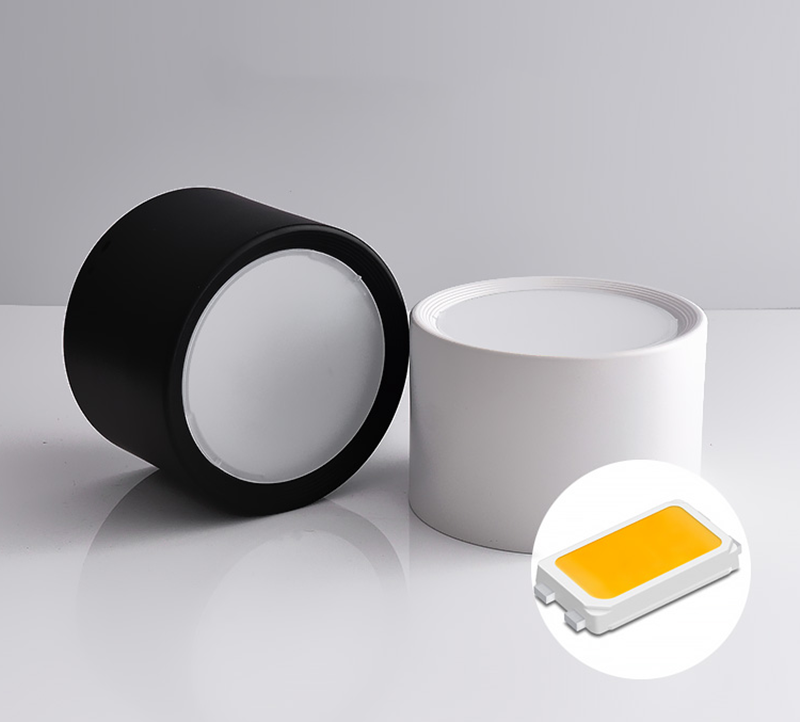 LED surface mounted ceiling downlight black and white 9W/12W/15W/18W home clothing store office meeting room ceiling downlight