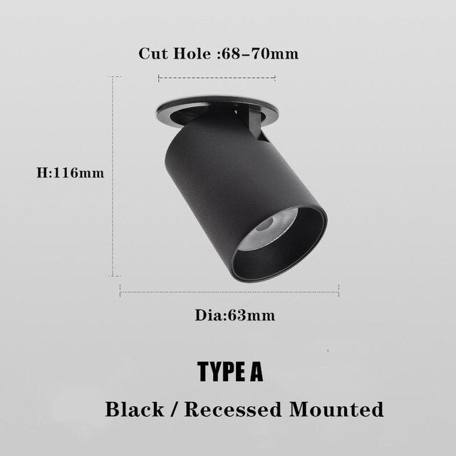 Led Down Light Spot Dimmable LED Downlights 220V 110V 12W 7W Spotlight Lights Surface Mounted Lamp for Indoor Lighting Ceiling