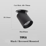 Led Down Light Spot Dimmable LED Downlights 220V 110V 12W 7W Spotlight Lights Surface Mounted Lamp for Indoor Lighting Ceiling