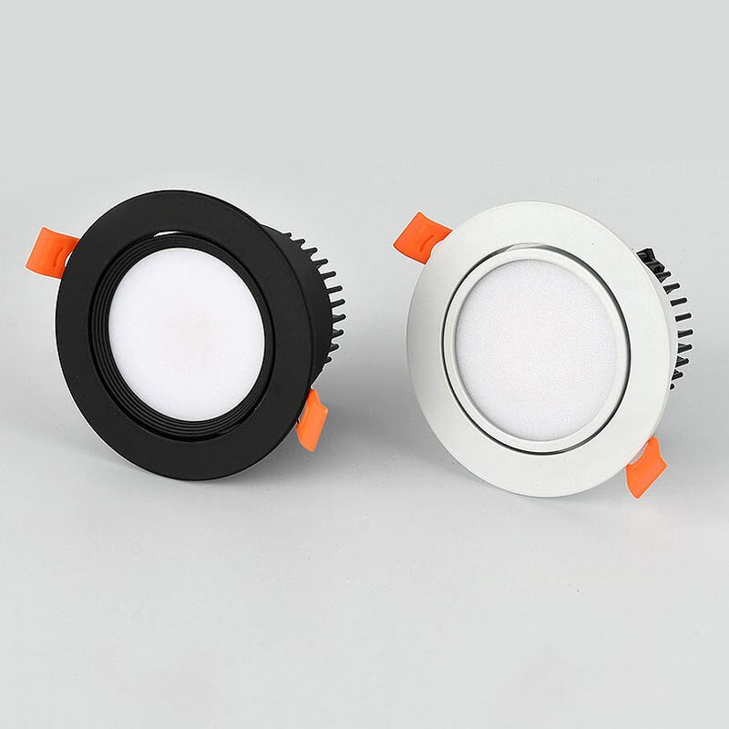 Led Downlight 220v 110v Ceiling Light 3W 5W 7W 9W 12W 15W Recessed Down light Round Led Panel Light Spotlight Indoor Lighting