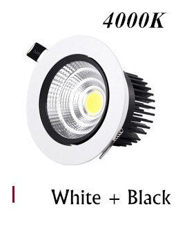Led Downlight Dimmable lamp 3w 5w 7W 12w 15w 20w 30w 40w cob led spot AC 110V 220V ceiling recessed downlights round panel light