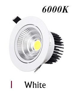 Led Downlight Dimmable lamp 3w 5w 7W 12w 15w 20w 30w 40w cob led spot AC 110V 220V ceiling recessed downlights round panel light