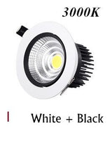 Led Downlight Dimmable lamp 3w 5w 7W 12w 15w 20w 30w 40w cob led spot AC 110V 220V ceiling recessed downlights round panel light