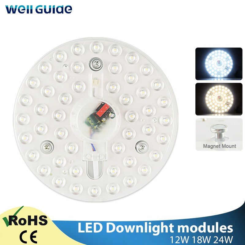 Led Downlight Modules 12W 18W 24W For Ceiling Downlight Accessory Magn ...