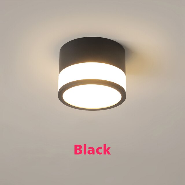 Led Downlight Surface Mounted Cylinder Dimmable Ceiling For Living Room Indoor Lighting AC220V 230V 18W 15W Foyer TV Background