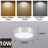 Led Downlights 220V Led Spot Light 5W 10W 15W Downlight Indoor Lighting Surface Mounted Spotlight For Living Room Kitchen Store