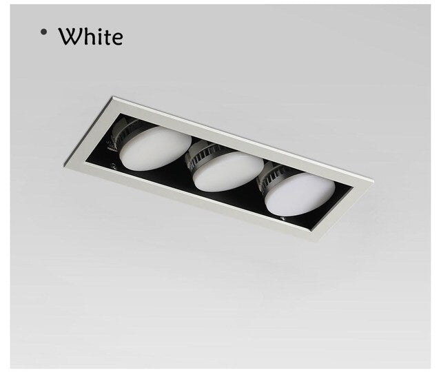 Led Recessed Downlight GX53 Bulb Replace Freely Spot Led Ceiling Lamp 1 head/2 head/3 head Indoor Room Lighting For Living Room