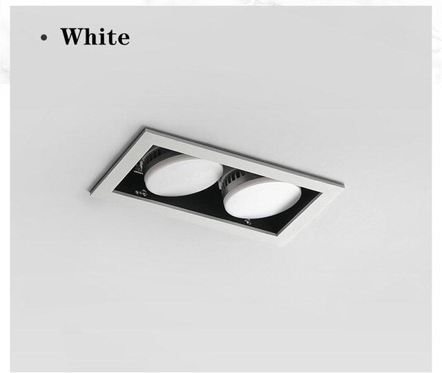 Led Recessed Downlight GX53 Bulb Replace Freely Spot Led Ceiling Lamp 1 head/2 head/3 head Indoor Room Lighting For Living Room