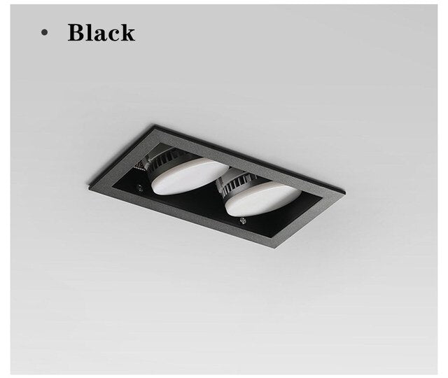Led Recessed Downlight GX53 Bulb Replace Freely Spot Led Ceiling Lamp 1 head/2 head/3 head Indoor Room Lighting For Living Room