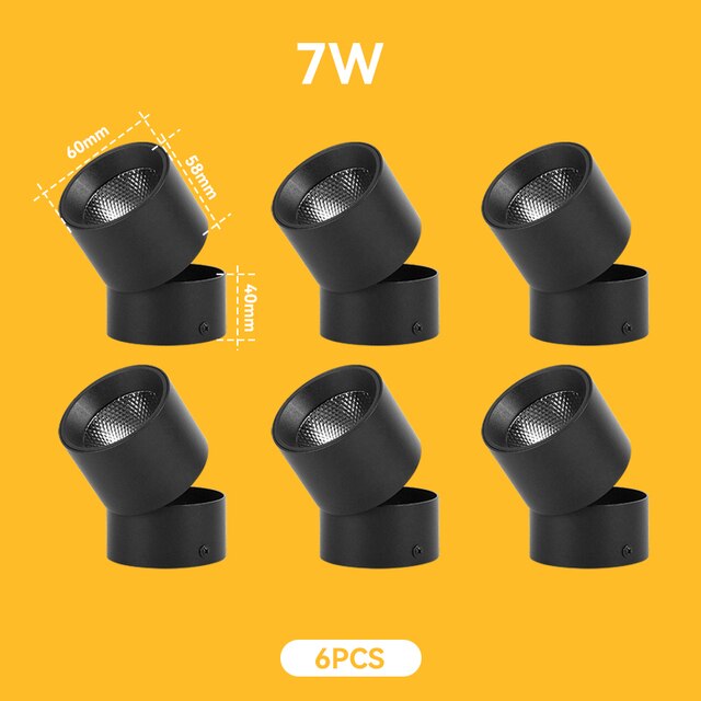 Led Spot Light 220V Spotlight COB Ceiling Spots Lamp Led Downlight Foldable Fixture Track Light Indoor Lighting For Kitchen Home