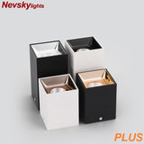 Led Surface Mounted Ceiling Downlight bedroom modern led ceiling light fixture black white cylinder Spot light for Living Room