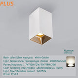 Led Surface Mounted Ceiling Downlight bedroom modern led ceiling light fixture black white cylinder Spot light for Living Room