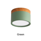 Macaron LED Downlight Dimmable 5W 7W 9W12W 15W Surface Mounted Ceiling Light Interior Decoration Nordic Wood Modern Spotlight