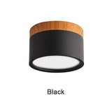 Macaron LED Downlight Dimmable 5W 7W 9W12W 15W Surface Mounted Ceiling Light Interior Decoration Nordic Wood Modern Spotlight