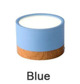 Macaron LED Downlight Dimmable 5W7W9W12W15W18W Surface Mounted Ceiling Light Interior Decoration Nordic Wood Modern Spotlight