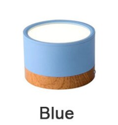 Macaron LED Downlight Dimmable 5W7W9W12W15W18W Surface Mounted Ceiling Light Interior Decoration Nordic Wood Modern Spotlight