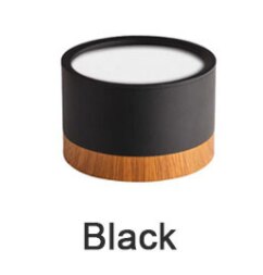 Macaron LED Downlight Dimmable 5W7W9W12W15W18W Surface Mounted Ceiling Light Interior Decoration Nordic Wood Modern Spotlight