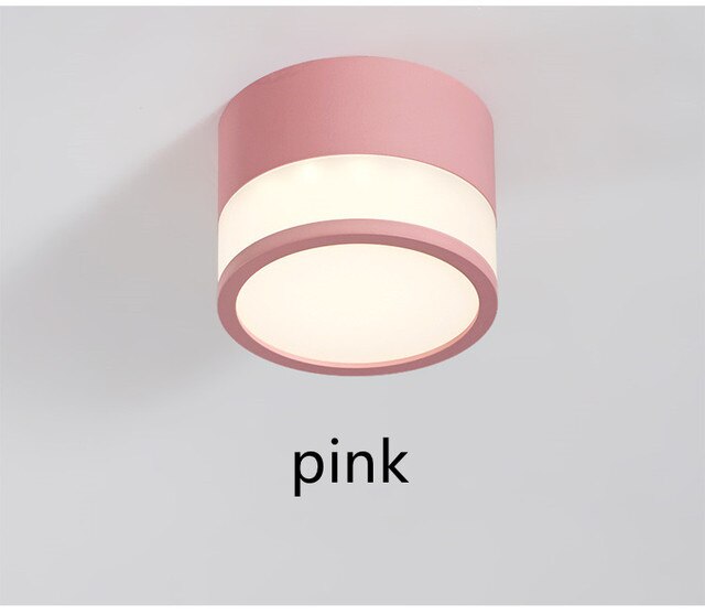 Macaron Surface Mounted Ceiling Downlight 7W 9W 12W 15W 20W LED Ceiling Spot Light AC110/220V for Kitchen Living room Decor