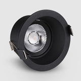 Modern Design White Black Round Led Ceiling Light Adjustable Lamp Recessed Indoor Spot Light Display Cabinet Led Downlight
