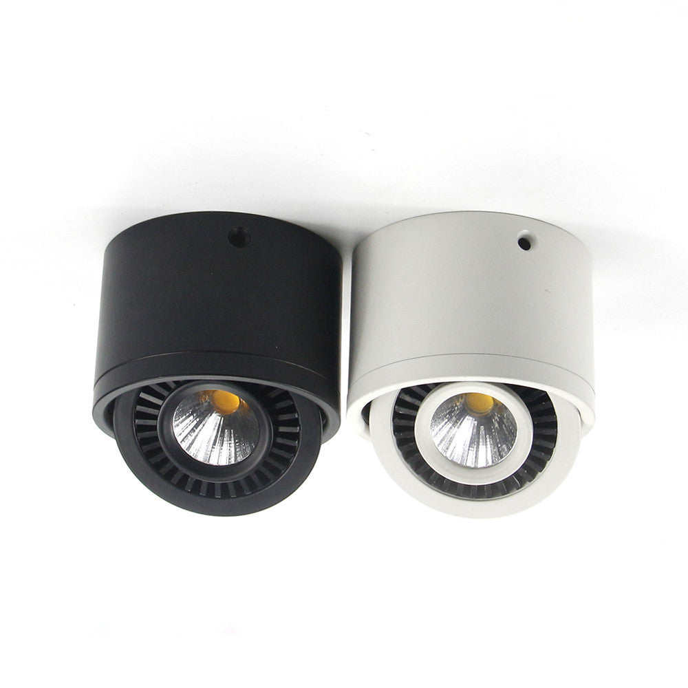 Mounted Downlight Ceiling Lamp COB Dimmable 360°Angle Adjustable Spot Light AC110 220v Ceiling Led Spot Lights For Bedroom Hotel