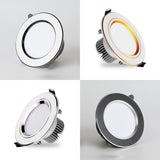 NEARCAM LED Monochrome White Aluminum Embedded 2.5/4 Inch Downlight Living Room Smart Ceiling Light Commercial Downlight
