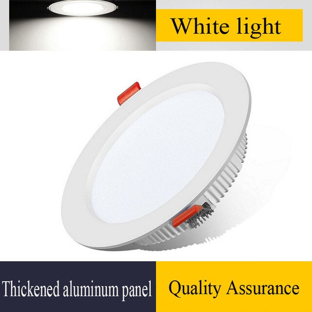 NEARCAM LED Monochrome White Aluminum Embedded 2.5/4 Inch Downlight Living Room Smart Ceiling Light Commercial Downlight