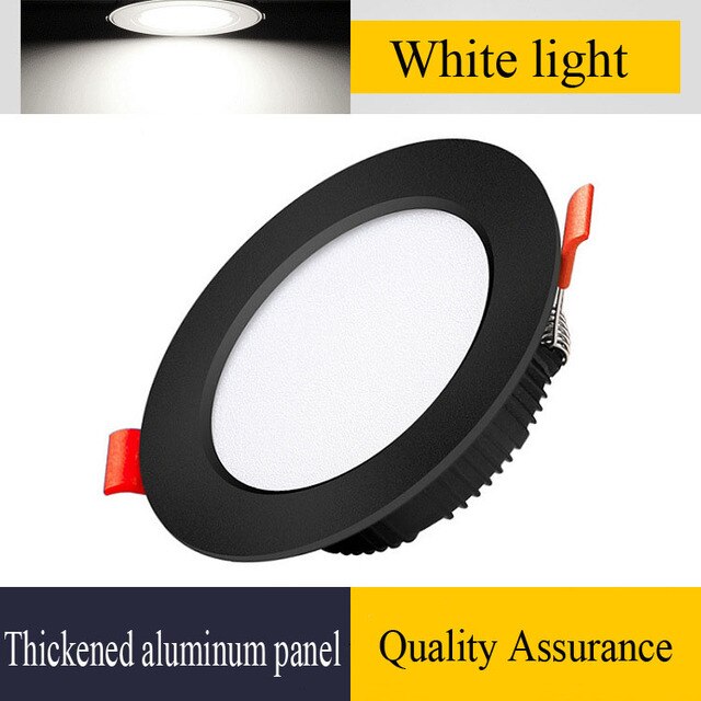 NEARCAM LED Monochrome White Aluminum Embedded 2.5/4 Inch Downlight Living Room Smart Ceiling Light Commercial Downlight
