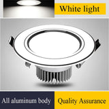 NEARCAM LED Monochrome White Aluminum Embedded 2.5/4 Inch Downlight Living Room Smart Ceiling Light Commercial Downlight