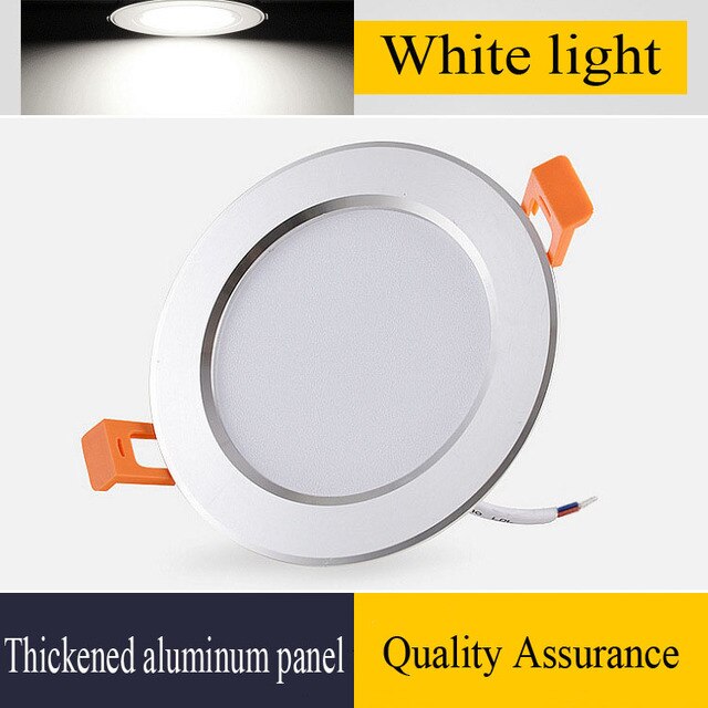 NEARCAM LED Monochrome White Aluminum Embedded 2.5/4 Inch Downlight Living Room Smart Ceiling Light Commercial Downlight
