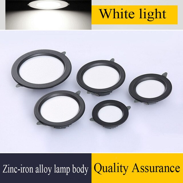 NEARCAM LED Monochrome White Aluminum Embedded 2.5/4 Inch Downlight Living Room Smart Ceiling Light Commercial Downlight