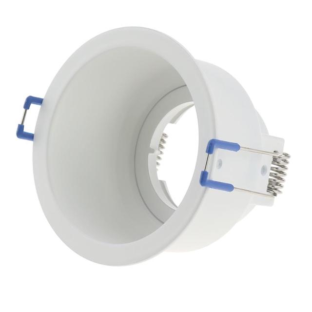 New Design GU10 MR16 Aluminum No Adjustable Recessed Spot LED Downlight Frame Housing Spot Light Fixture Trims Holder Fittings