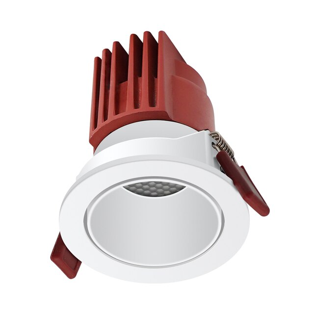 New Honeycomb Led Downlight No glare Recessed Ceiling Led Lamp Indoor Round Spot Led Lighting 7W 12W 15W Dimmable AC110V 220V