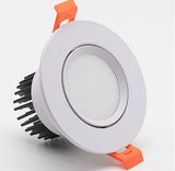 New LED Spotlight Ceiling Light Embedded LED COB Downlight Dimmable 220V 110V Warm/Pure/Cool White Round LED Spotlight
