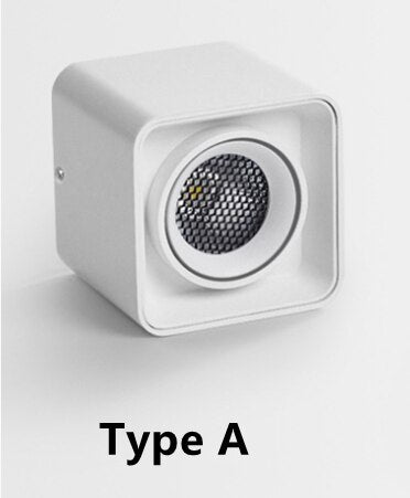 No main lamp lighting square LED surface mounted downlight COB spotlight household 1 head/2 heads/3 heads/4 heads ceiling AC220V