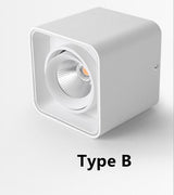 No main lamp lighting square LED surface mounted downlight COB spotlight household 1 head/2 heads/3 heads/4 heads ceiling AC220V