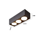 Nordic Square LED Surface Mount Downlight + Replaceable GX53  LED Lamp 7W 9W 12W LED Spot Light for Living room Bedroom