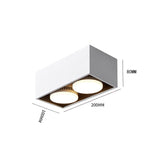Nordic Square LED Surface Mount Downlight + Replaceable GX53  LED Lamp 7W 9W 12W LED Spot Light for Living room Bedroom