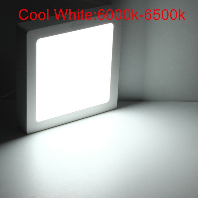 Not Cut 9W/15W/25W Round/Square Led Panel Light Surface Downlight lighting Led ceiling Spot Light AC 110-240V +Dimmable Driver